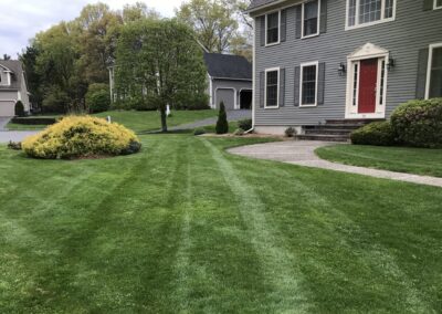 lawn care job completed by Absolute Property Care in Wrentham, MA